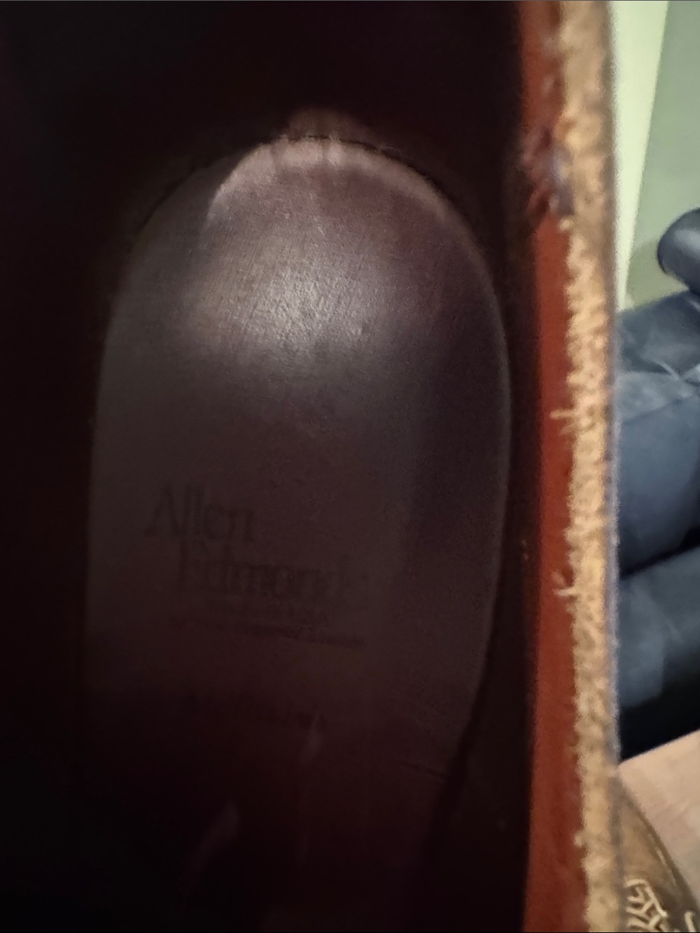 Allen Edmonds Mctavish size 9.5 brown leather - Picture 7 of 8